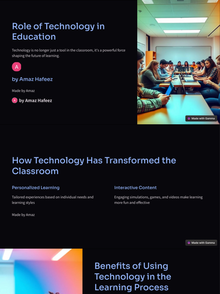 Role of Technology in Education | PDF