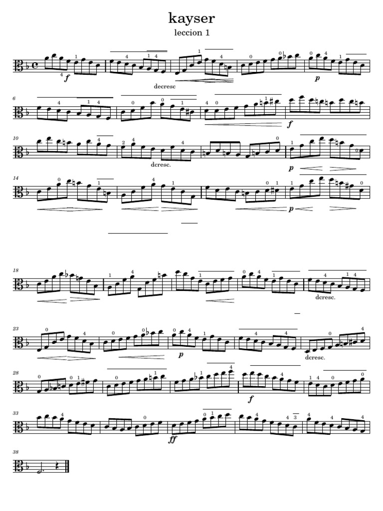 Kayser Lesson 1 Overview | PDF