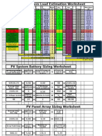 PV System Load Estimation Worksheet