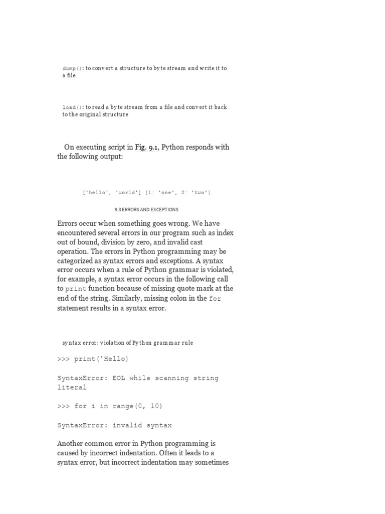 Errors and Exceptions - Sheetal Taneja | PDF | Computer Programming ...