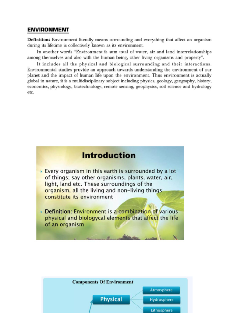 Environment and Ecology | PDF