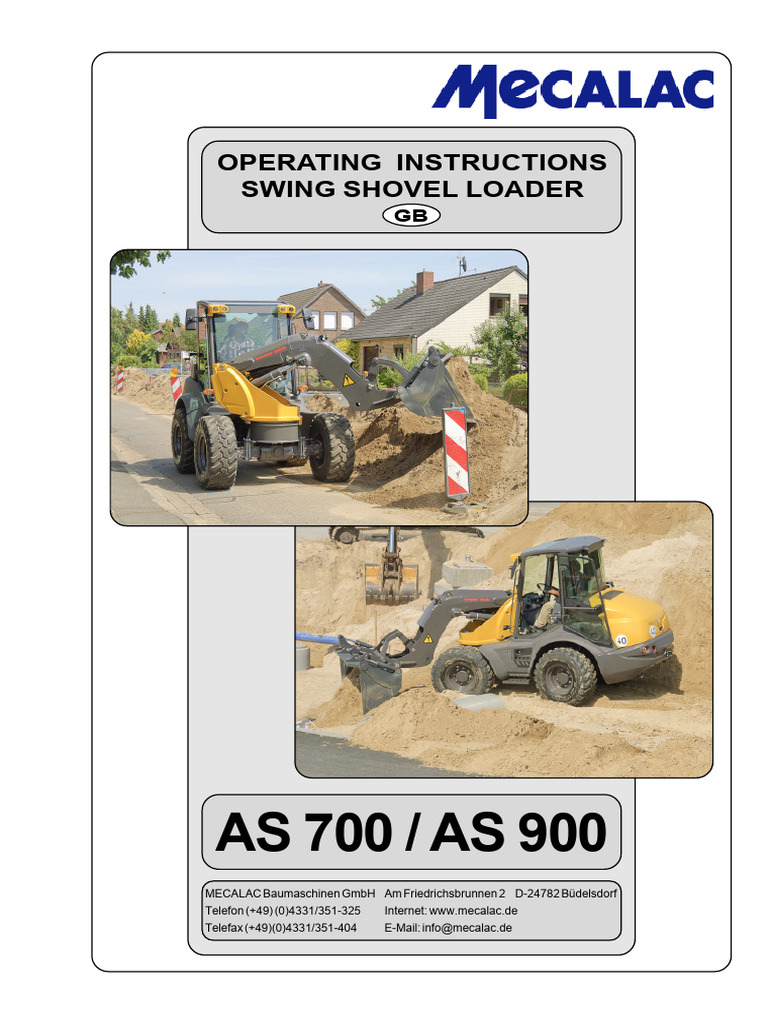 311 - Manual Instruções (En) | PDF | Loader (Equipment) | Safety