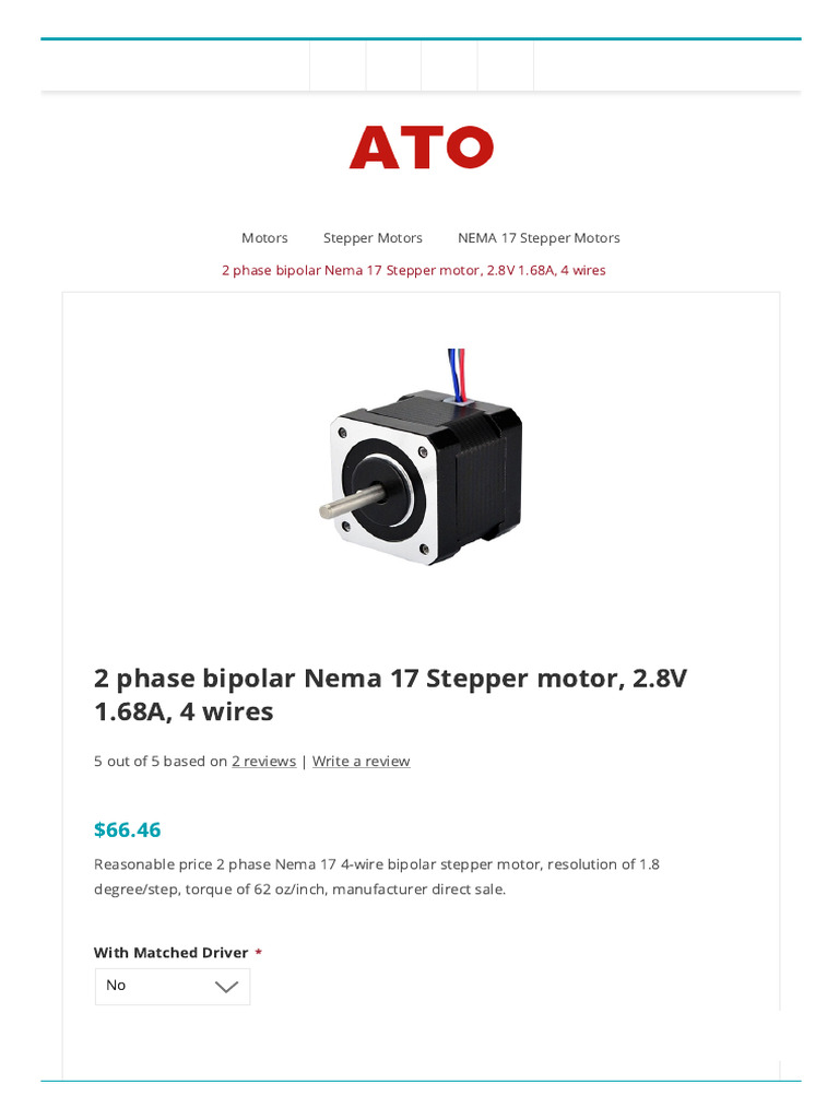 NEMA 17 Stepper Motor Wiring Guide | PDF | Electric Motor | Physical ...
