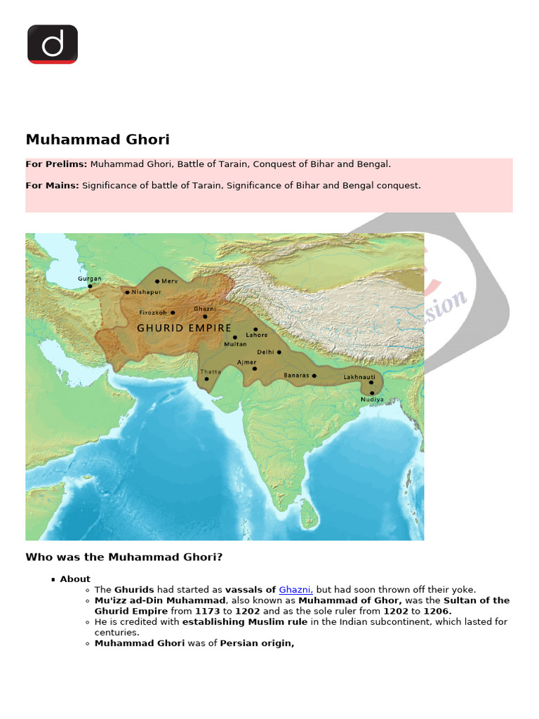 Mohammad ghuri | PDF