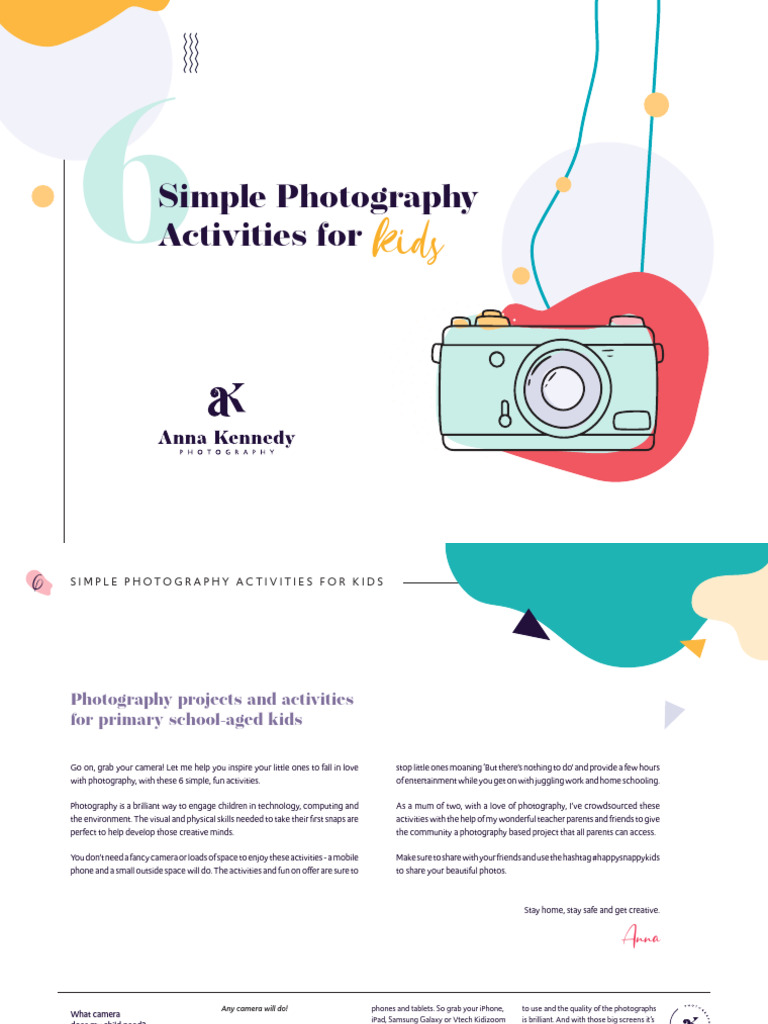 Fun Photography Activities for Kids | PDF | Imaging