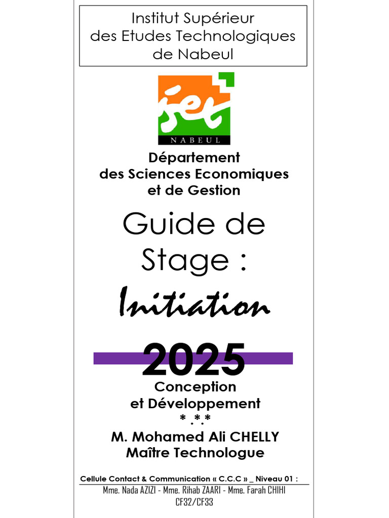 Guide de Stage à Nabeul 2025 | PDF