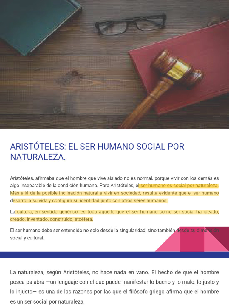 Aristóteles y la Naturaleza Social del Hombre | PDF | Sociedad ...