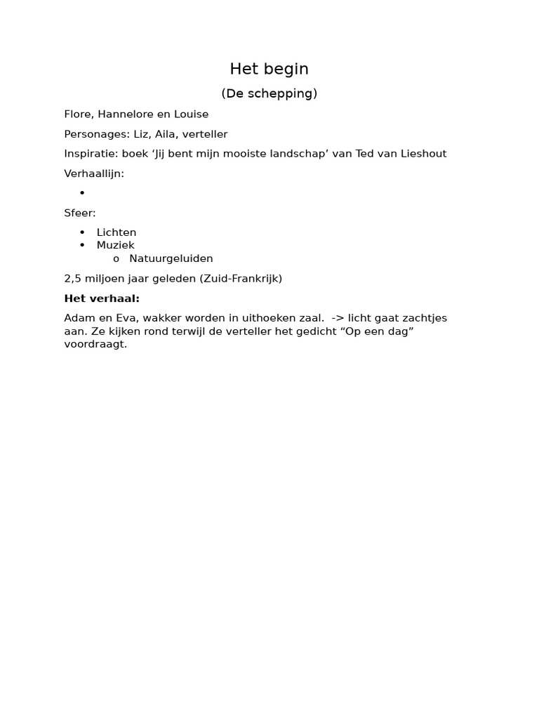 Woord - de Schepping | PDF