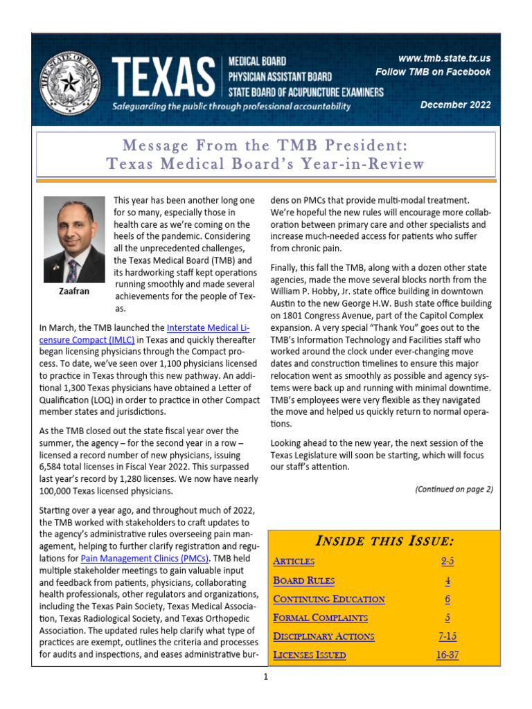 Bulletin 2022 Dec | PDF | Health Professional | Medicine