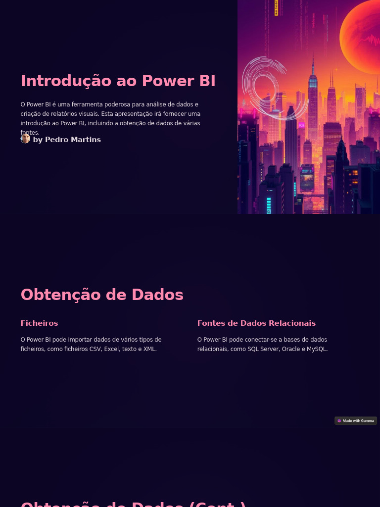 Introducao Ao Power BI | PDF | Microsoft SQL Server | No SQL