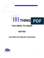 101 Things You Need To Know Before Your Write or Publish Your Book
