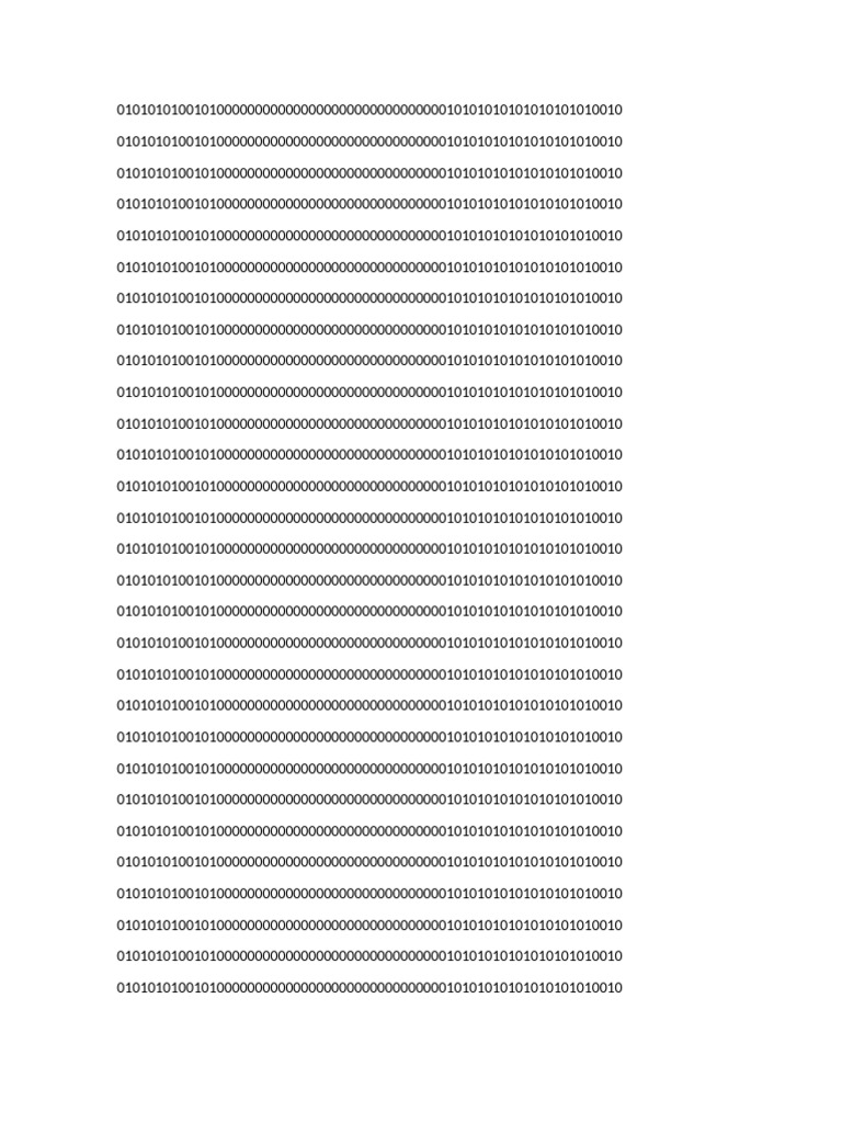 Binary Data Sequence Analysis | PDF