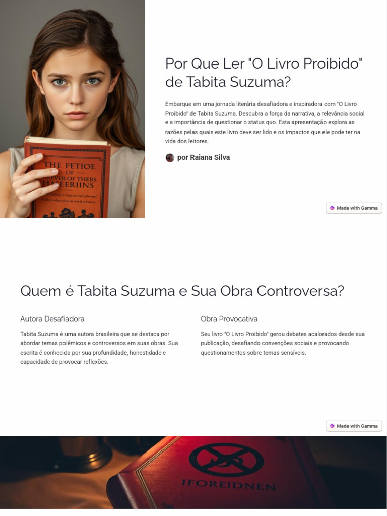 Por que ler "O Livro Proibido"? | PDF | Justiça | Crime e Violência