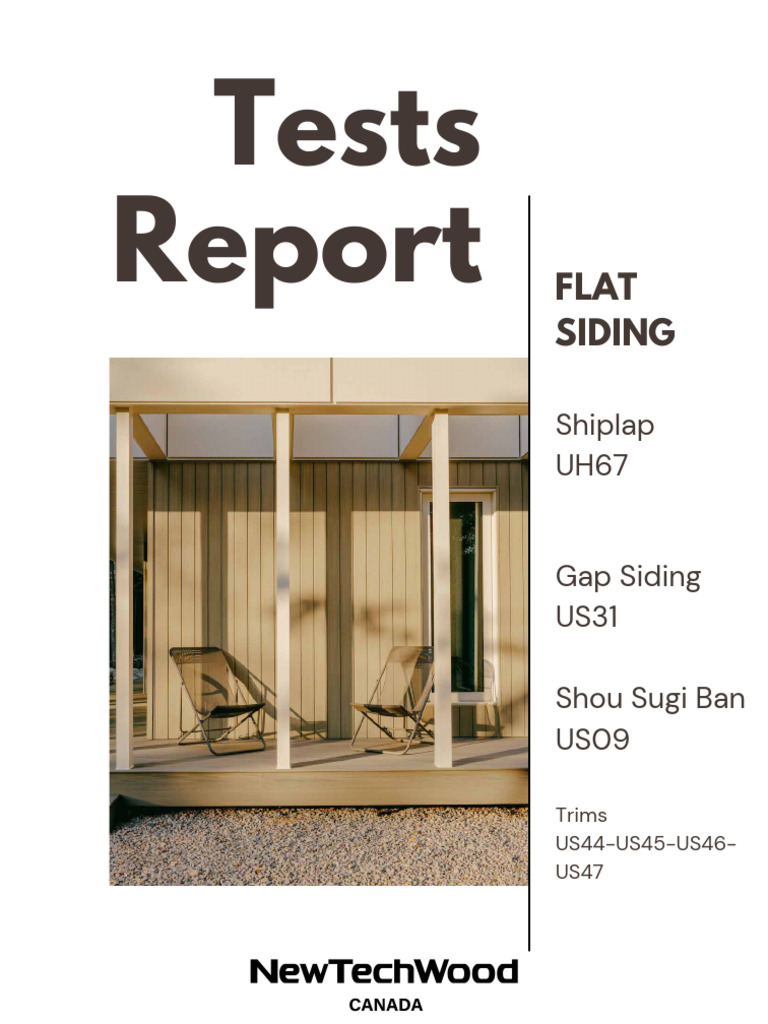 Tests Report Flat Siding Newtechwood 1 | PDF