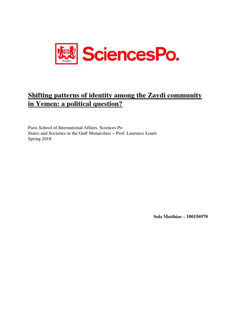 Shifting Patterns of Identity Among The | PDF | Yemen | World Politics