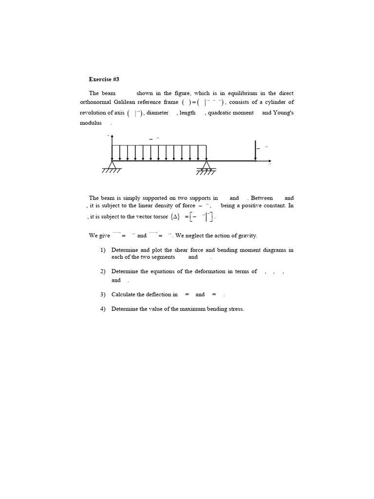 Beam Analysis: Shear, Moment, and Stress | PDF | Bending | Physics