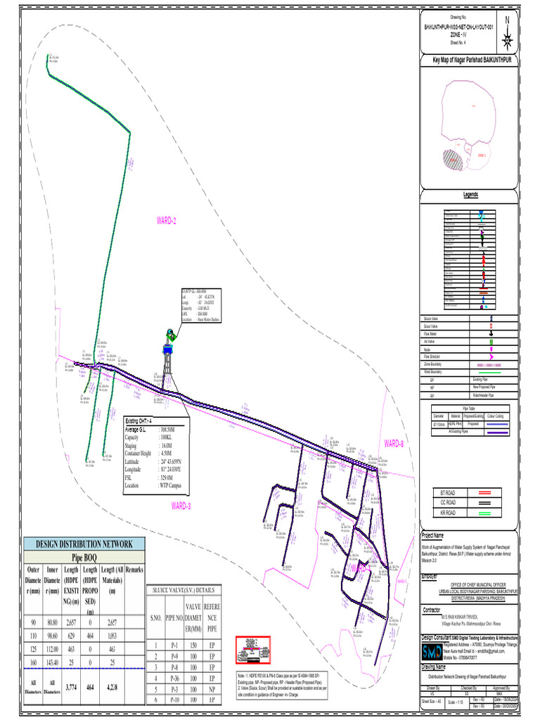 Water Supply Network Layout Baikunthpur | PDF | Mechanical Engineering ...