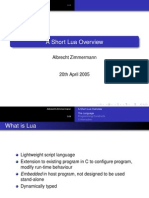 A Short Lua Overview