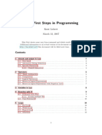 Lua - First Steps in Programming: Knut Lickert March 12, 2007