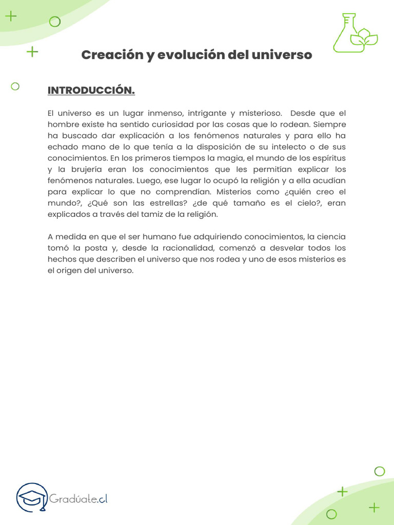 Guia Creacion y Evolucion Del Universo | PDF | Universo | Mitos de la