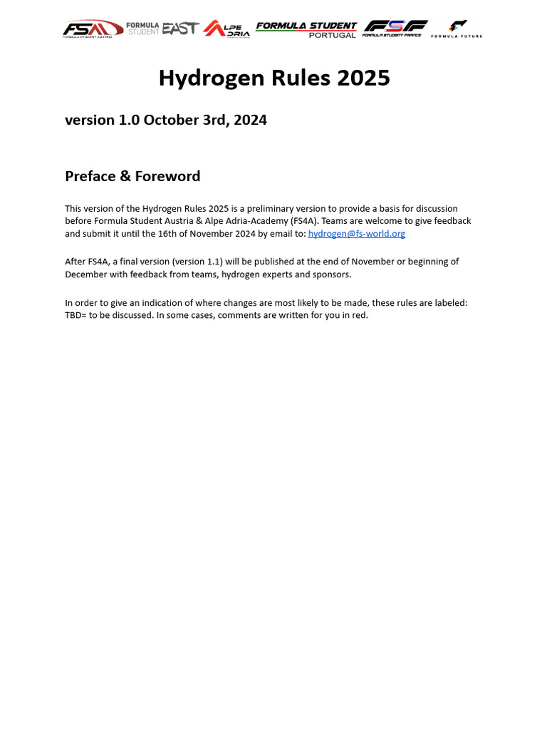 Hydrogen Fuel Cell Regulations 2025 | PDF | Fuel Injection | Engines