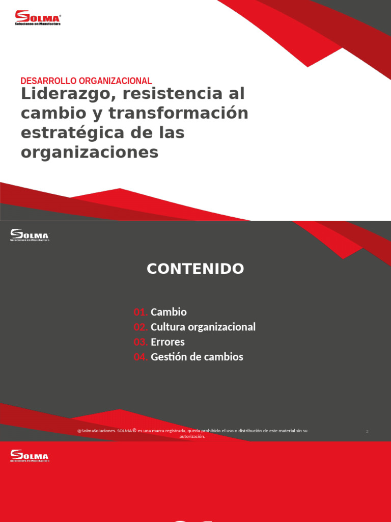 Desarrollo Organizacional PPT Final | PDF