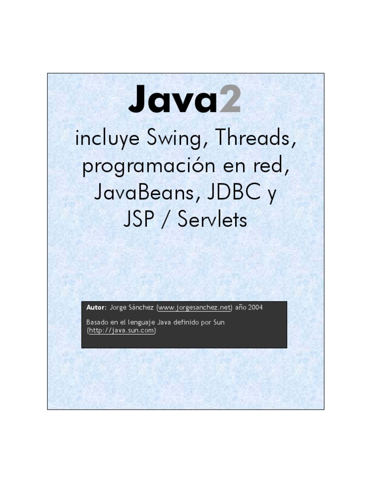 Manual JAVA | PDF | máquina virtual de Java | Java (lenguaje de ...
