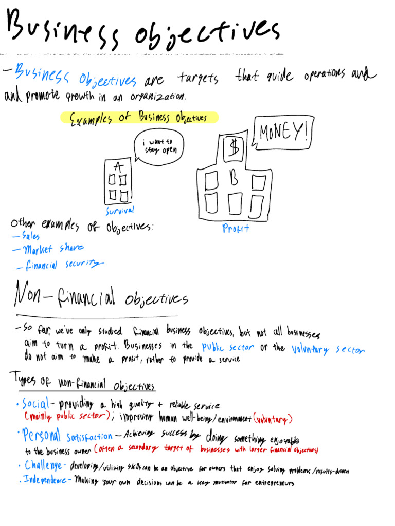Business Objectives and Growth Strategies | PDF | Business Economics ...