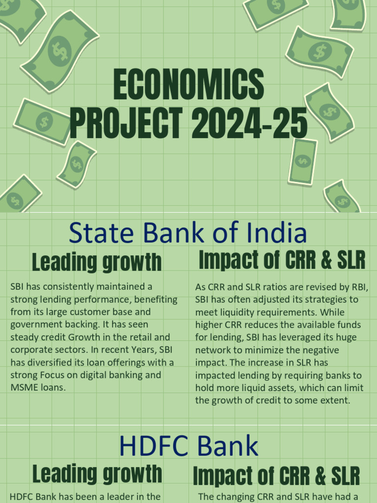 Economics project 2024 25 pdf banks loans