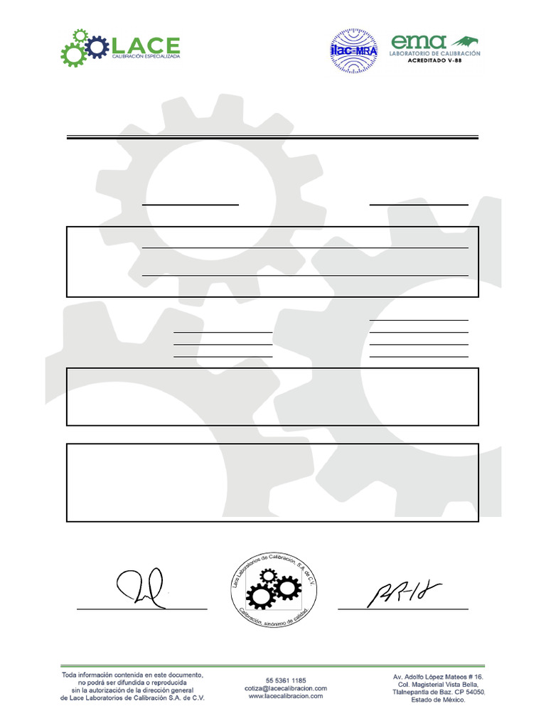 LACE-13779 | PDF | Calibración | Metrología