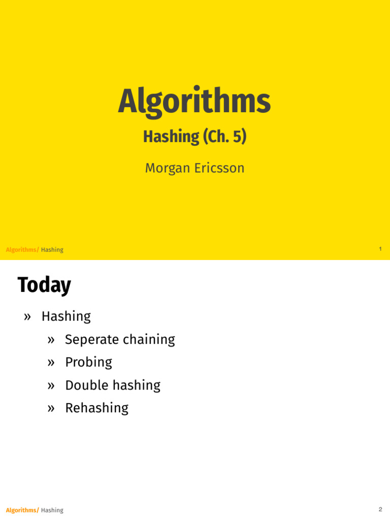 Understanding Hashing Algorithms | PDF | Computer Programming ...