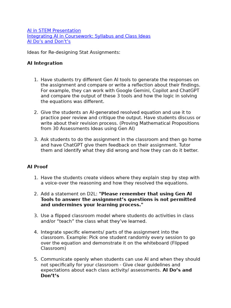 AI Integration Strategies for STEM Education | PDF | Artificial ...