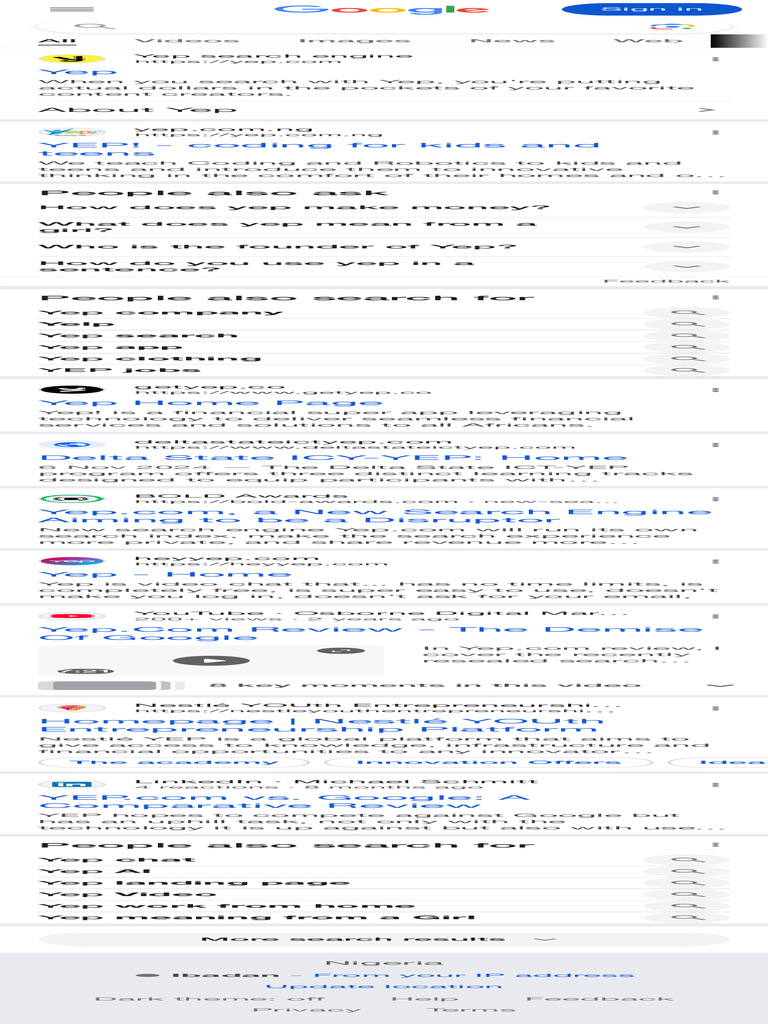 Discover Yep: A New Search Engine | PDF | Computing | Internet
