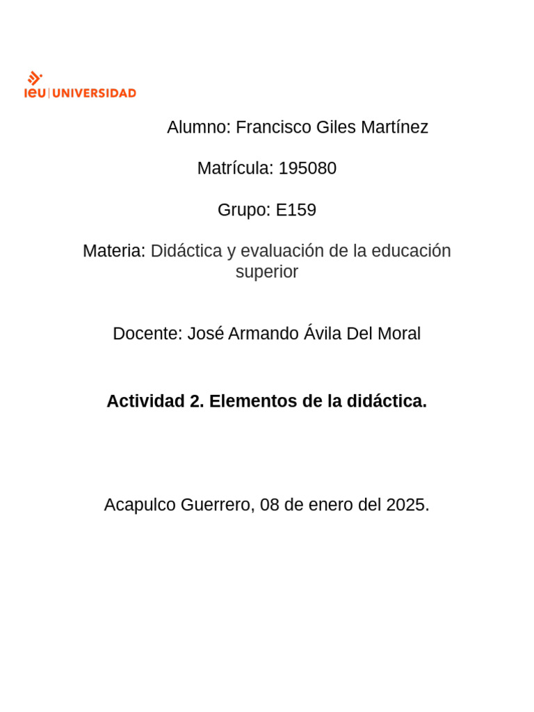 Elementos Clave de la Didáctica Educativa | PDF | Maestros | Enseñando