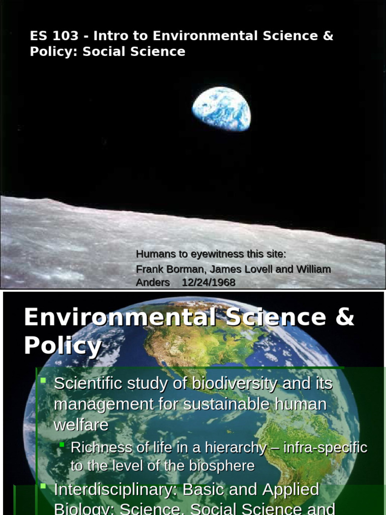 Intro to Environmental Science & Policy | PDF | Forests | Aquatic Ecosystem