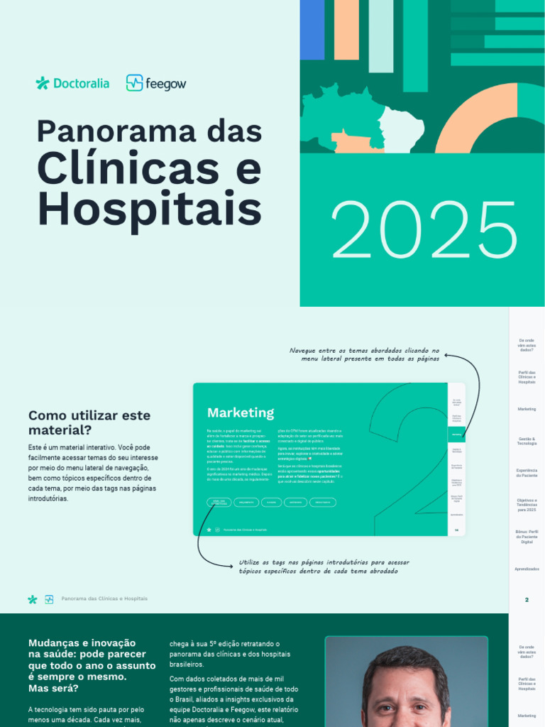 Panorama das Clínicas e Hospitais 2025 | PDF | Marketing | Hospital