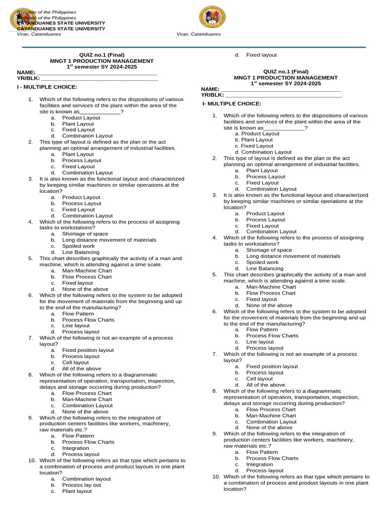 quiz1-plant-layout-pdf