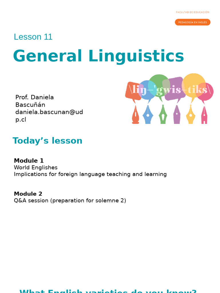 Understanding World Englishes in EFL | PDF | English Language | English ...