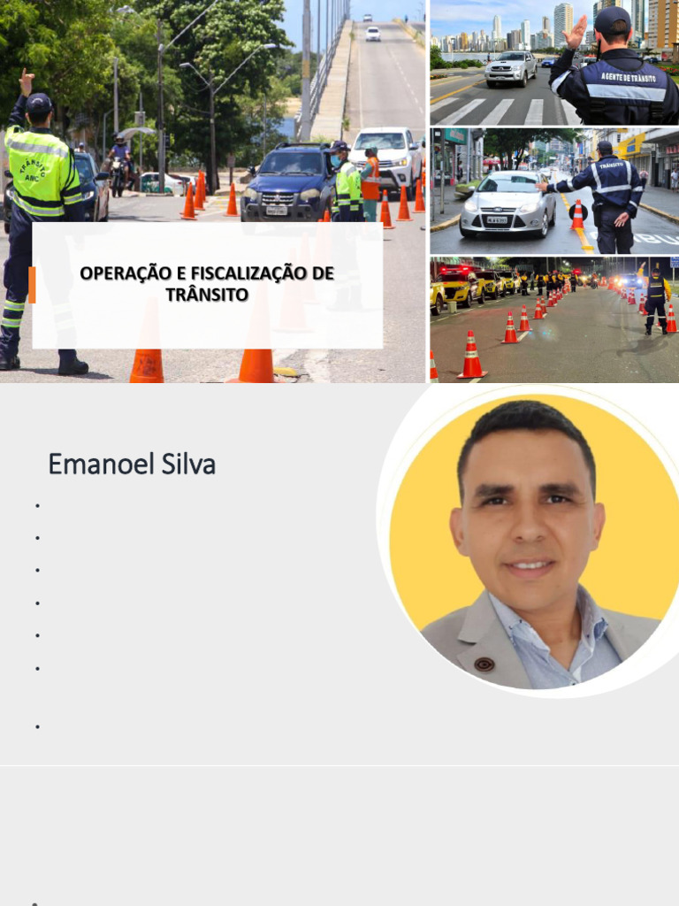 Operação e Fiscalização de Trânsito | PDF | Tráfego | Comunicação