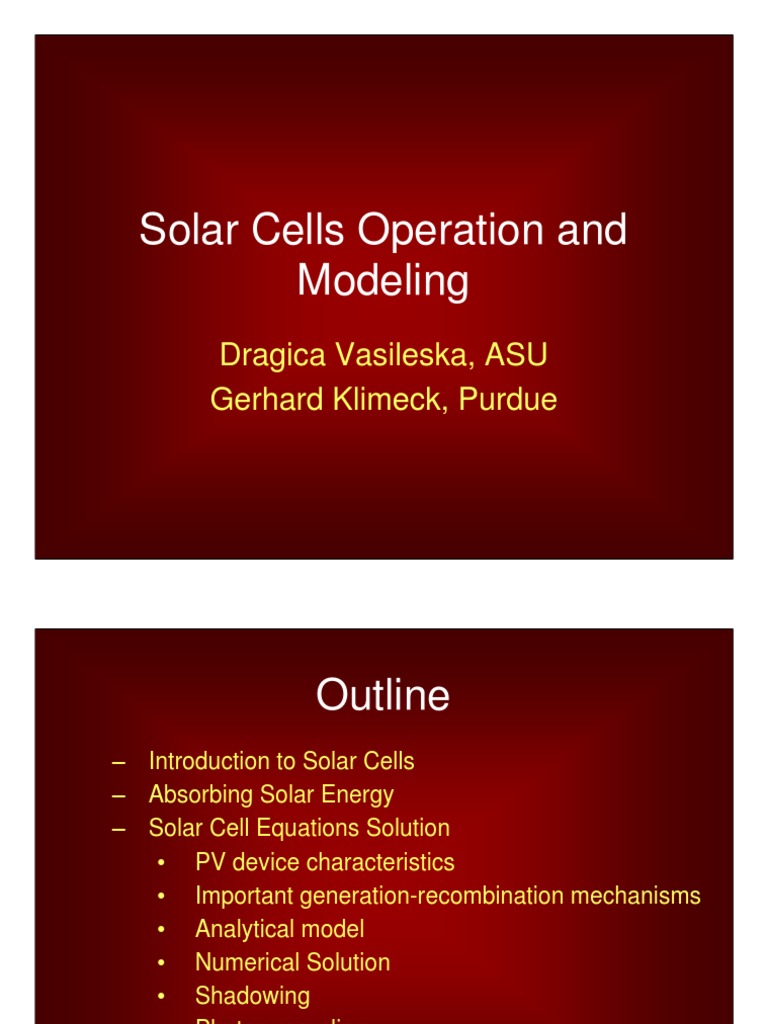 Solar Cell Technology Overview | PDF | Solar Cell | Thin Film Solar Cell