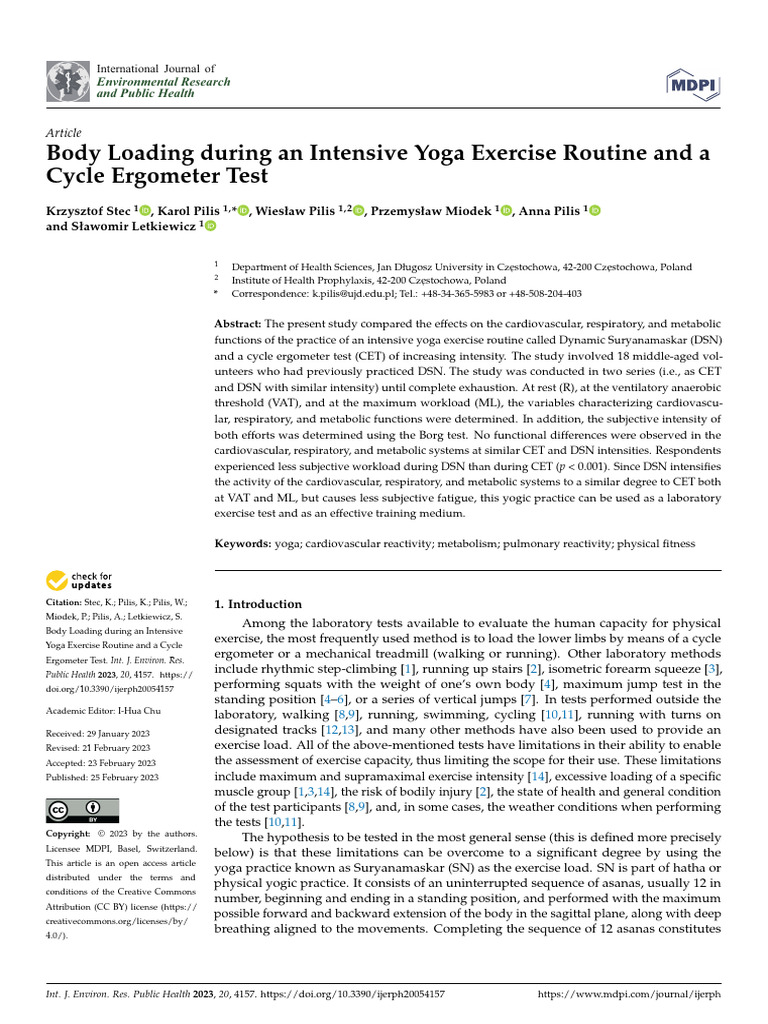 Ijerph 20 04157 | PDF | Management Of Obesity | Physical Exercise