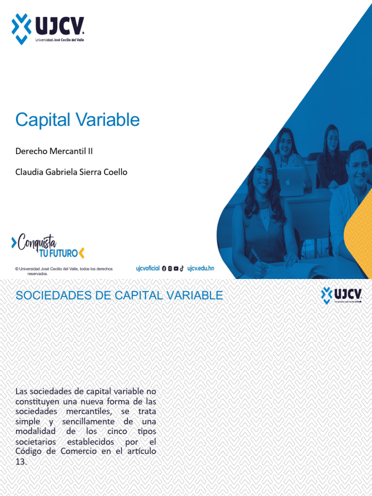 Sociedades de Capital Variable: Claves Jurídicas | PDF | Sociedad ...