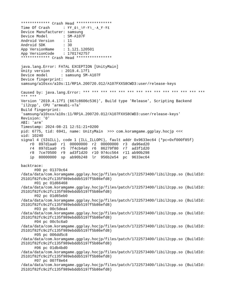 mod menu crash ٢٠٢٤ ٠٨ ٢١-١٢ ٥١ ٢٢ | PDF | Operating System Families ...