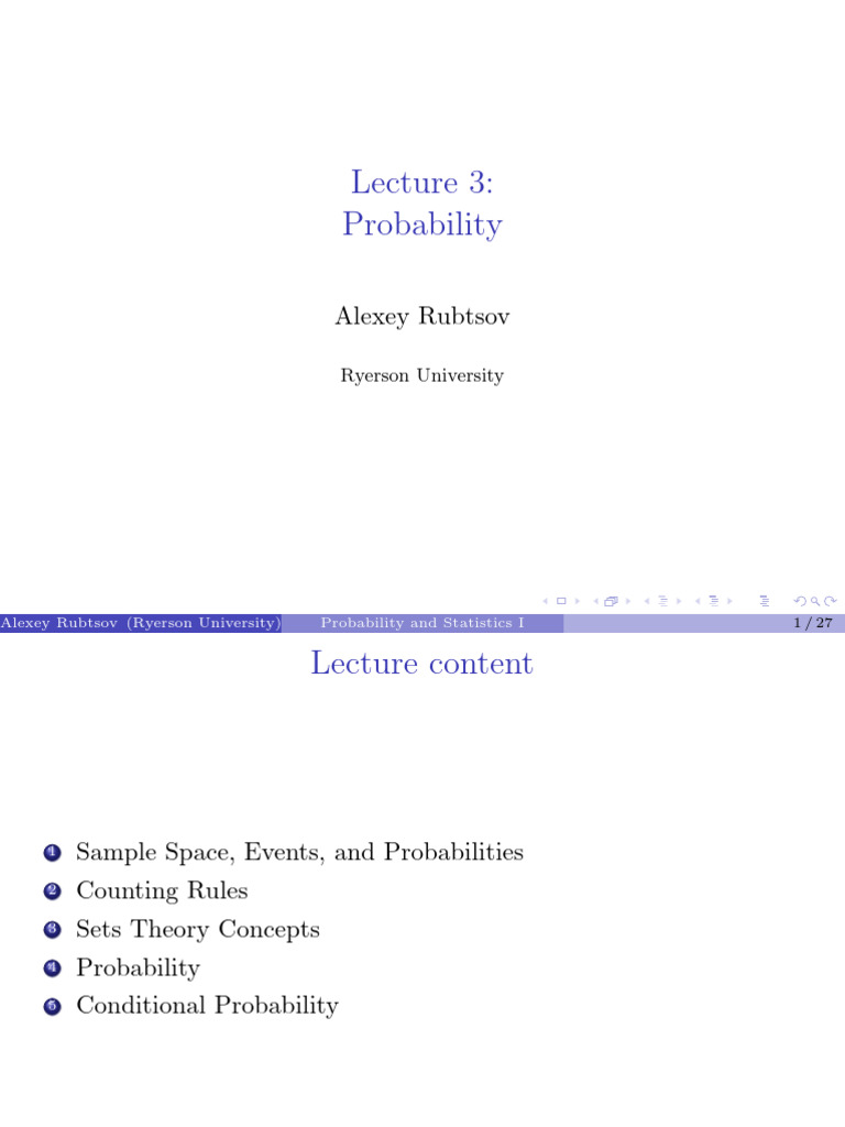 Probability Basics for Students | PDF | Probability | Sampling (Statistics)