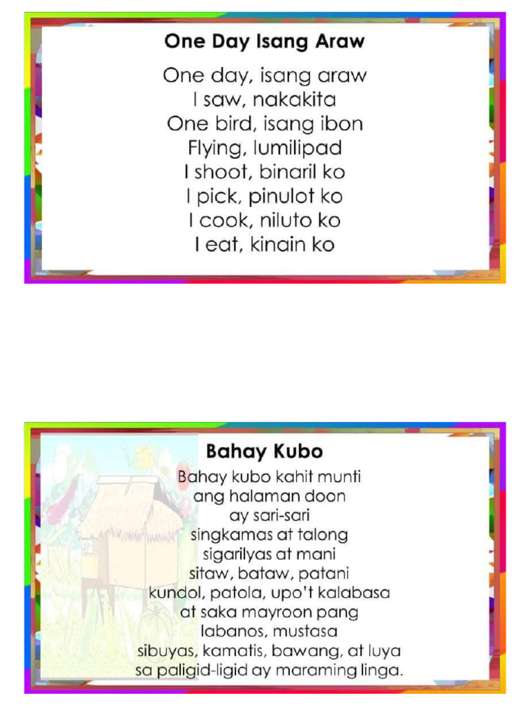 Famous Filipino Community Songs | PDF