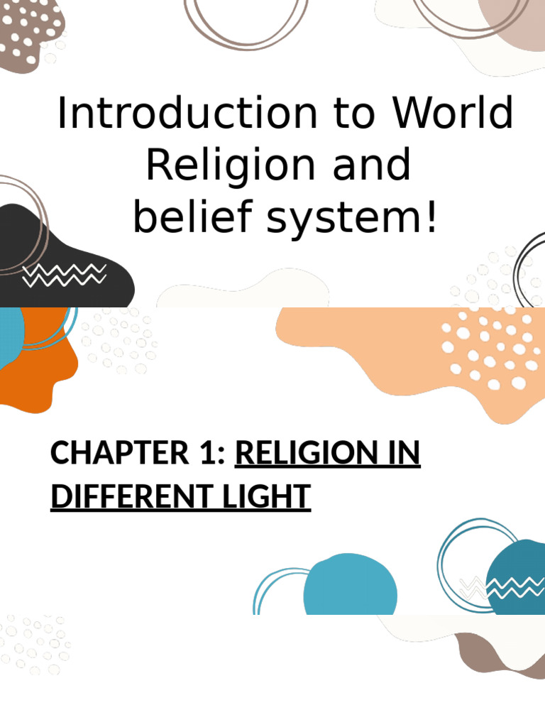 Lesson 1 Religion in Different Light | PDF | Theology | God