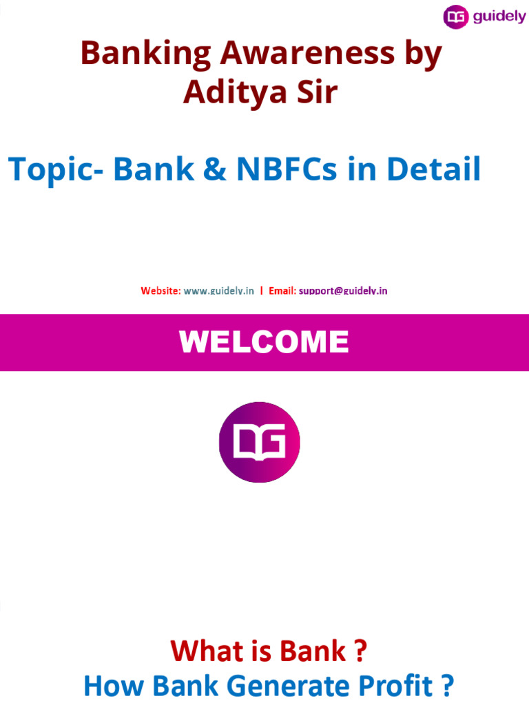 Introduction To Bank and NBFCs-1731691101979 | PDF | Banks | Reserve ...