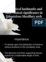 Anatomical Landmarks and Their Clinical Significance in Edentulous Maxillary Arch