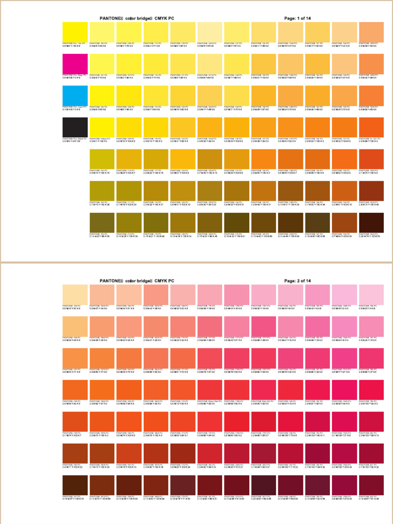 Comprehensive Pantone Color Guide | PDF | Color | Visual Perception
