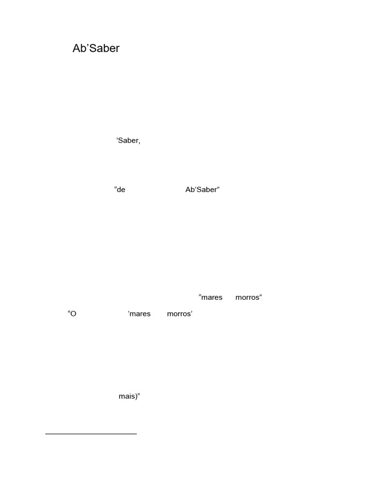 Dcmaia40,+aziz+ab+saber+ Notas | PDF | Geografia | Geomorfologia